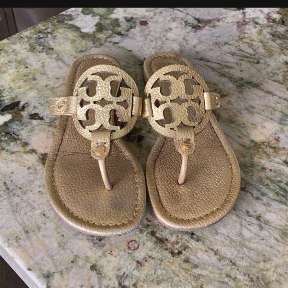 Tory Burch Gold Miller’s Size 7